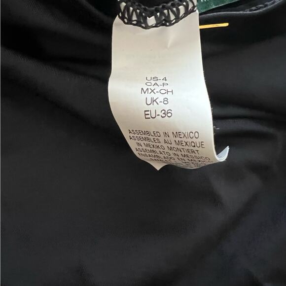 Ralph Lauren Ruched One Piece Black Swimsuit Size 4 - Picture 8 of 8